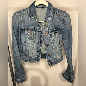AEO American Eagle AE Denim Jacket Women’s Size XSmall Cotton Blue Jean